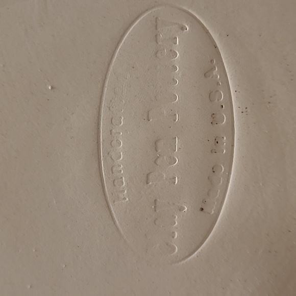 Vintage Clay Pen Pottery USA Casserole Dish With Scalloped Ruffled Rim - Picture 14 of 16